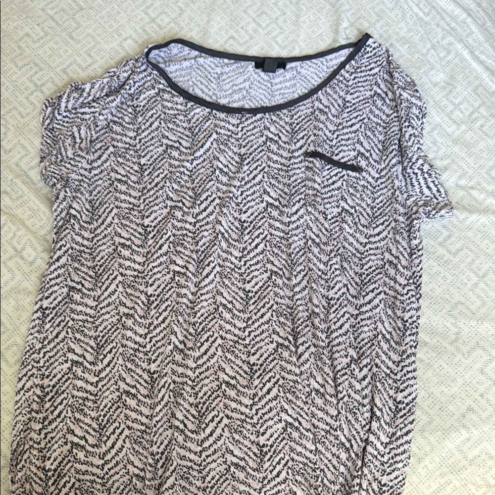 Elegant Black and White Women's Pajama Top